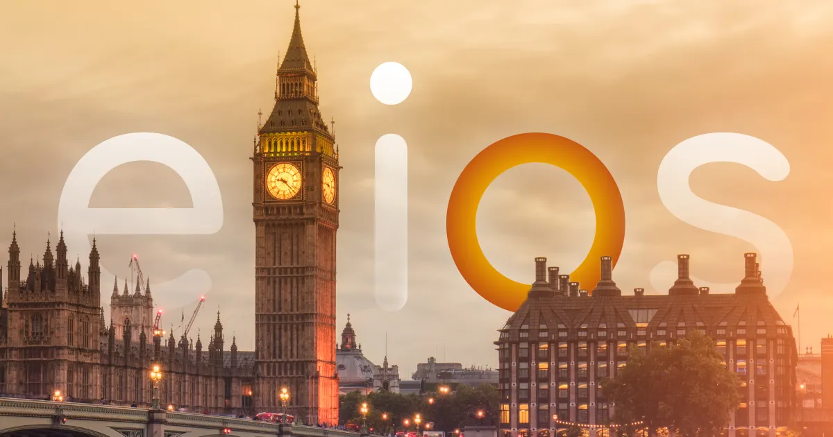 ELIOS logo in London skyline